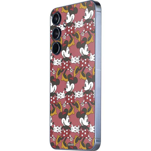 Disney Minnie Mouse Dancing Pattern Galaxy A55 5G Skin